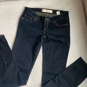 Abercrombie dark wash stretch jeans